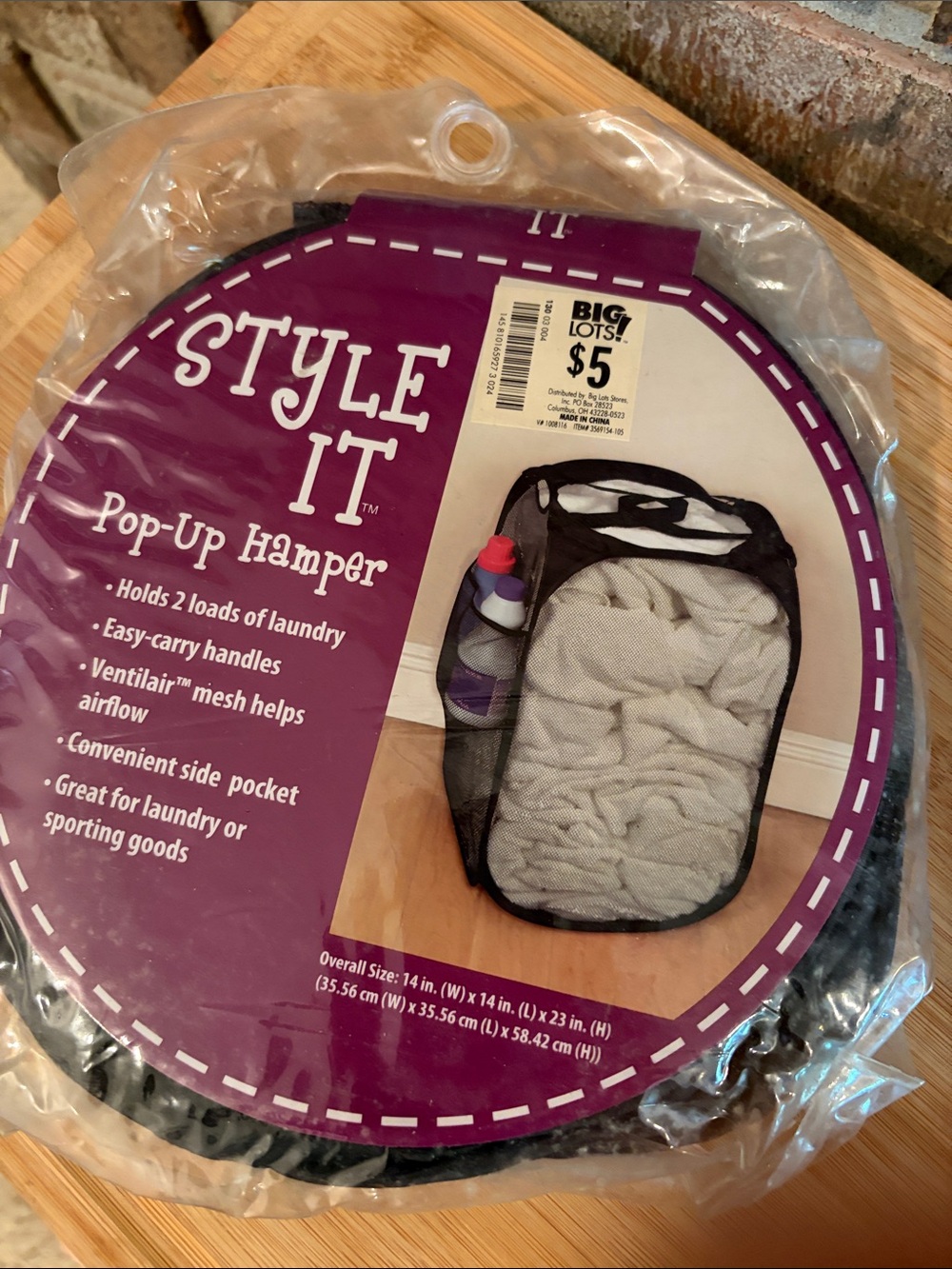 Pop-Up Hamper - Black